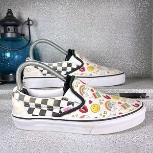 Vans Flour Shop Slip On Sneakers Shoes Size 7.5